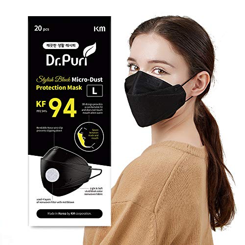Image of Dr.Puri [20 Pack] New Micro-Dust Protection Face Premium Mask (KF94)