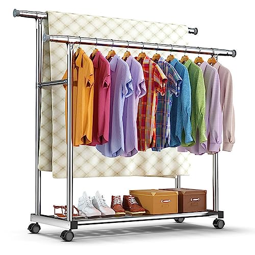 Recopilación de Tendedero Plegable que puedes comprar esta semana. 48 Maxgeen Tendederos de Ropa Longitud Ajustable,Tendederos Retractiles Exterior de Acero Inoxidable,para Interior y Exterior,con 20 Ganchos a Prueba de Viento...