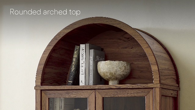 Amazon.com: Modway EEI-6638-OAK Tessa Tall Arched Storage Display