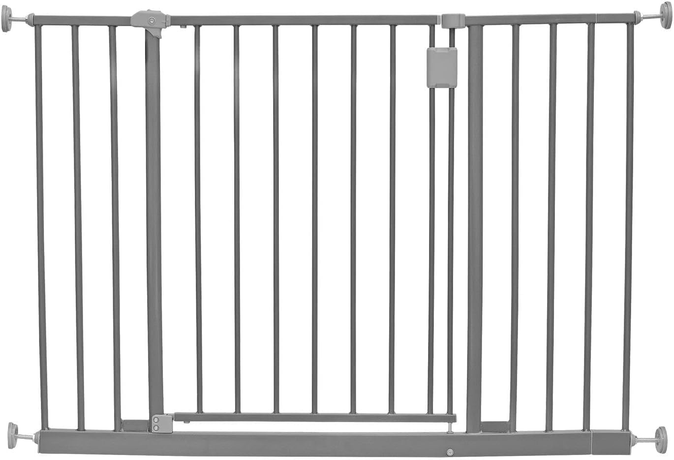 Safetots Extra Wide Hallway Gate, 103cm - 109cm, Matt Grey, Pressure Fit Baby Gate, Safety Barrier for Hallways and Wide Spaces, Easy Installation