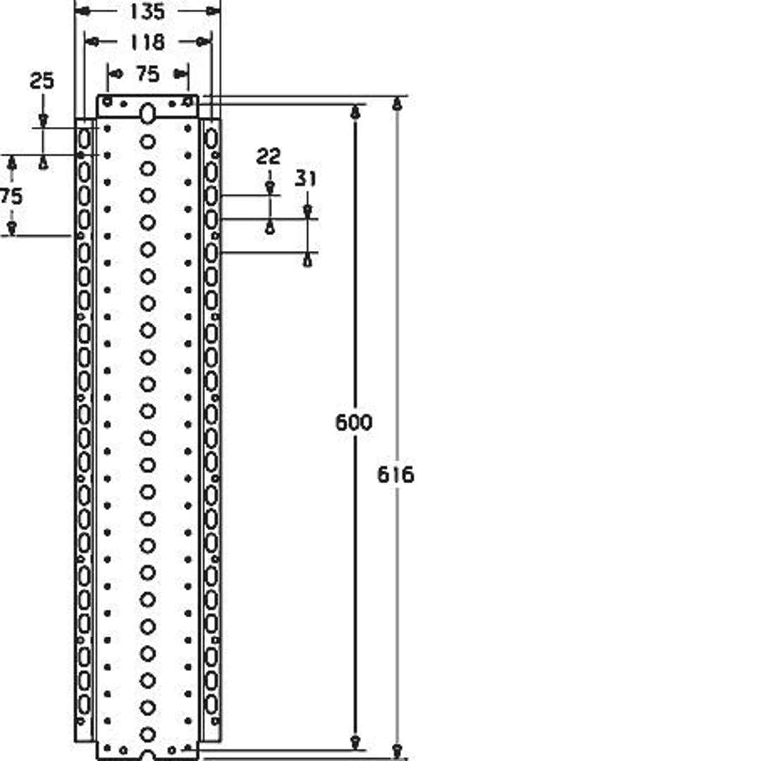 Hansa HANSAMATRIX Rail de montage, 44050000