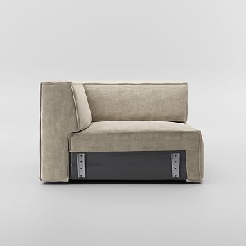 POVISON 37 Corner Seat Modular Sectional Sofa Living Room Modern Large Sectional Couches Velvet L Shaped U Shaped Deep Seat Corner Sofa Set Oversized Big Comfy Cloud Couch for House Office