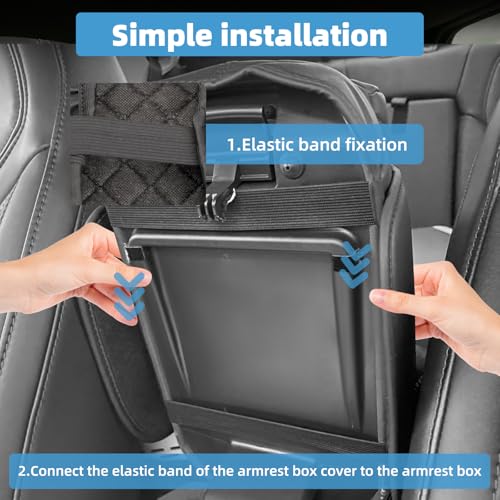 Image of Center Console Armrest Cover for Ford Maverick 2022 2023 2024 2025 Fully Covered Anti-Scratch Protector Interior Accessories