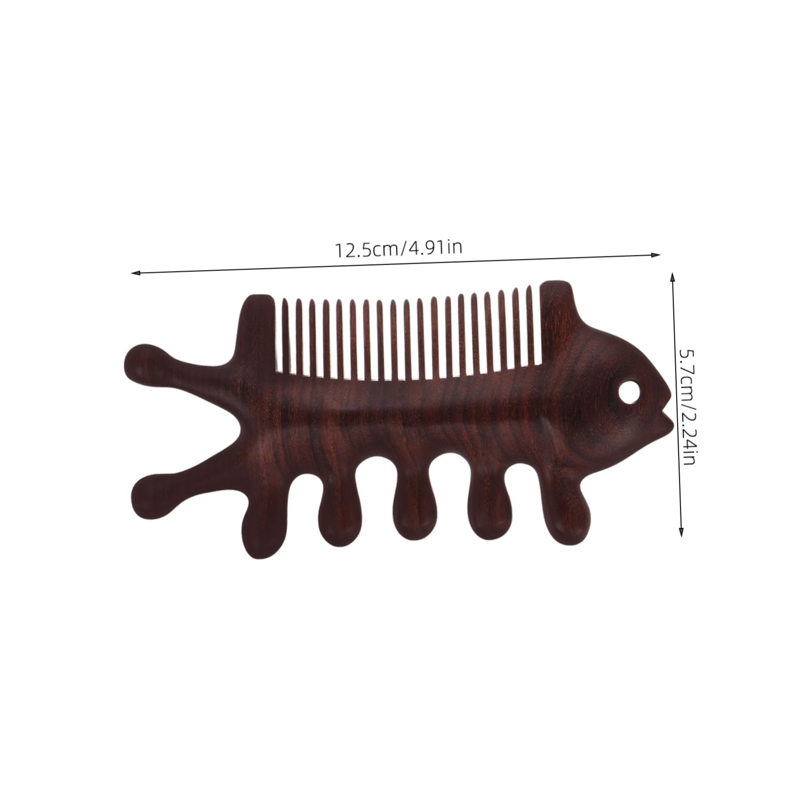 FOMIYES Wooden Scalp Massage Comb Relaxation Massage Comb Shampoo Scrubber Brush Wide Tooth Hair Brush Multi-Functional Acupoint Massage Tool