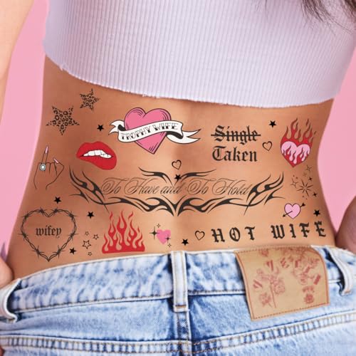 xo Fetti Bachelorette Realistic Tattoo - 56 Temporary Tats | Bach Party Bride to Be Gag Gift