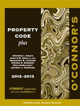 Paperback O'Connor's Property Code Plus 2012-2013 Book