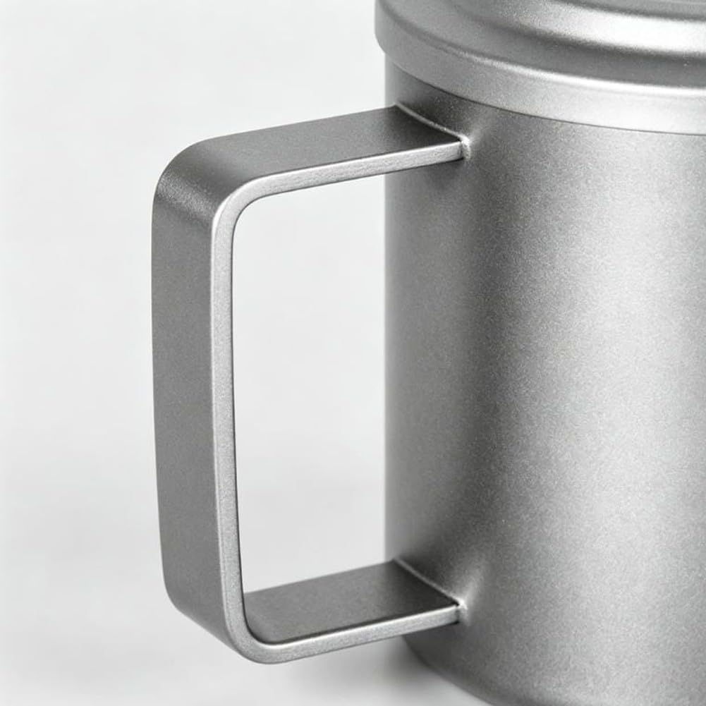 Tazza Isolante in per titanio per Bevande Calde Anti-Scottatura