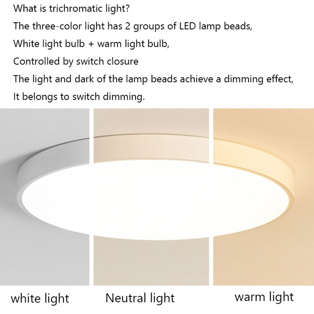 Lampa sufitowa do sypialni Ultra cienka dioda LED okrągła akrylowa metalowa regulowana oprawa z możliwością przyciemniania Oprawa do montażu podtynkowego do sypialni kuchnia salon