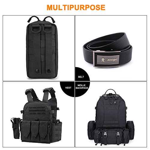 G4Free 2 x Small Tactical Molle Bags Compact Belt Bag Practical Utility Pouch Multifunctional Bum Bag Bag Outdoor Sports Cycling Hiking Equipment - Image 7