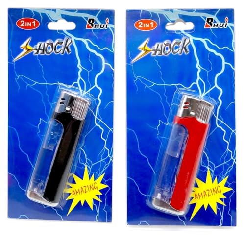 Image of SHAKTISM Electric Shocking Prank Toy - Funny Shock Gag for April Fool, Magic Trick Joke Toy, Novelty Gift for Friends, Party Trick Toy for Kids & Adults (Shocking Lighter)