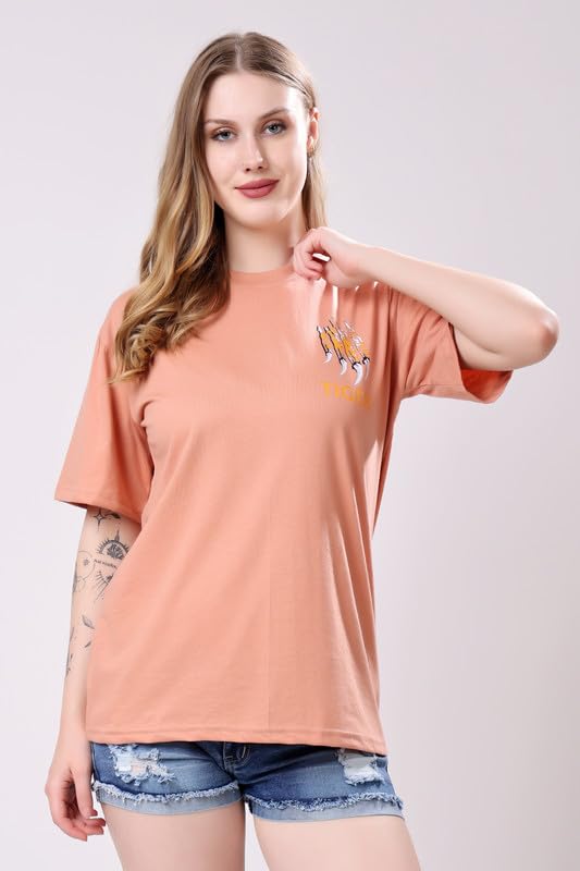 Image of London Hills Women's Cotton Blend Oversized Fit Oversized Tshirt | Oversized Tshirt - Pack of 2
