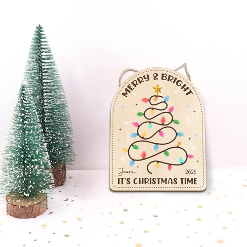Activité scolaire Noël : suspension bois empreinte bébé DIY