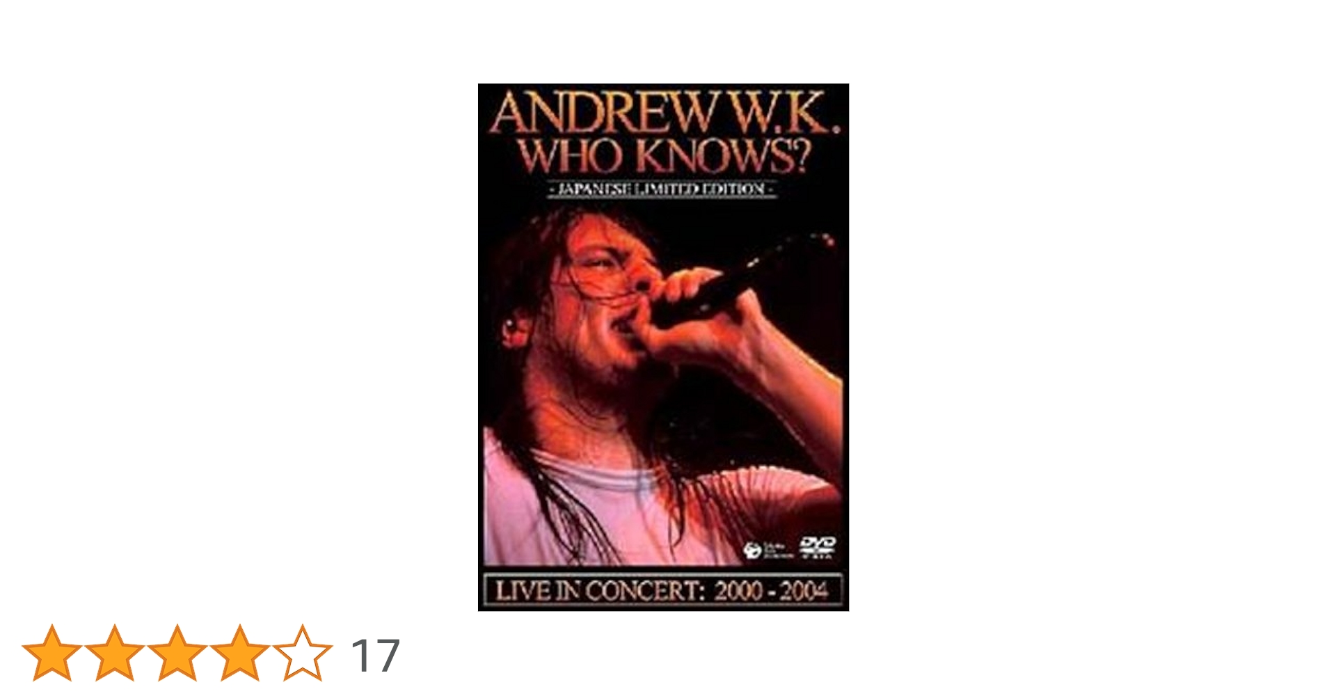 (未使用･未開封品)アンドリューW.K. / 知るか! [DVD] Amazon.co.jp: アンドリューW.K. / 知るか! [DVD