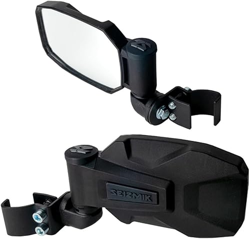Seizmik Strike UTV - Juego de espejos retrovisores laterales para modelos con Polaris Pro-Fit y Can-Am Perfiled ROPS  ABS  Se adapta a determinados