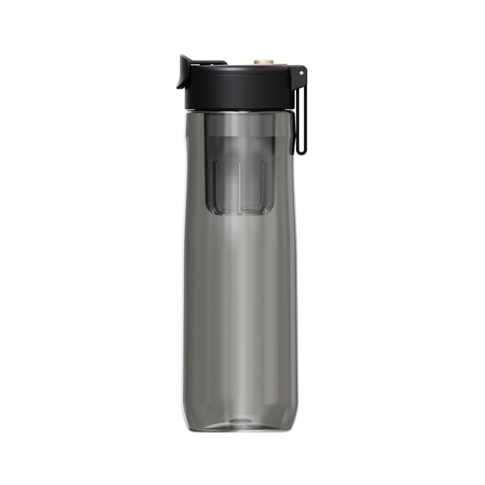 Borraccia Bottiglie d'Acqua Bottiglie d'Acqua Isolate da Viaggio Sfera Magica Tazza da tè Magnetica T Tazza d'Acqua Sportiva in plastica di Grande capacità(Black,7.5 * 8.8 * 24CM(800ML)_1)