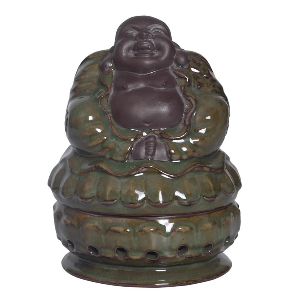 Incense Holder Base Retro Celadon Incense Stove Indoor Zen Furnace Aroma Tea Ceremony Ornament Ceramic