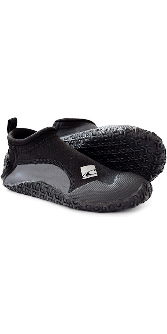O'Neill Wetsuits Youth Reactor Reef Boot - Black/Coal, Size XS โ image 1