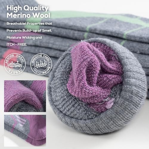 Ski Sock Merino Wool Ski Socks Mens Womens Skiing & Snowboarding Socks, Over The Calf4