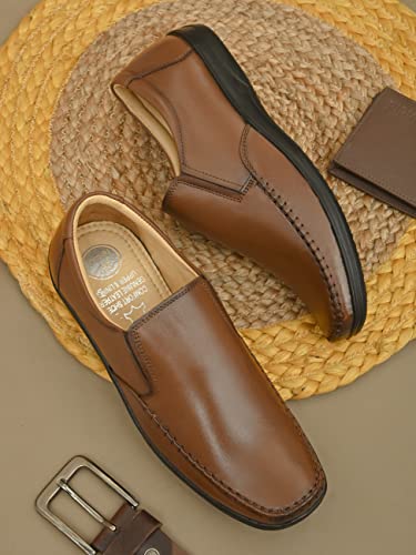 Image of FENTACIA Genuine Leather Mocasin Formal Shoes for Men