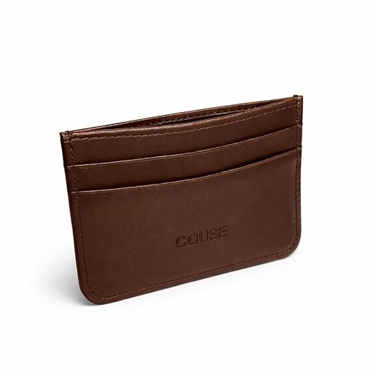 Carteira Porta Cartão Slim Antifurto Proteção RFID em Couro Legítimo Couse