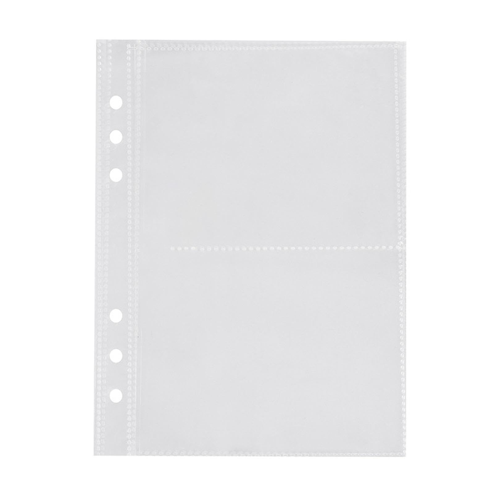 pologmase Álbum de fotos con encuadernación - Fundas para tarjetas fotográficas A5 , fundas ajustables para tarjetas fotográficas, álbum de fotos para estudiantes, postales, imágenes