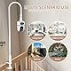 Klemmhalter Kamera Wandhalterung Metall Überwachungskamera Halterung mit 1/4 Schraubenloch, 360 Grad Verstellbare Kamera Halterung für Outdoor Indoor Home Security-Kamerasystem,1 pcs Weiß