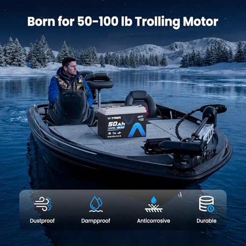 Image of 36V 50Ah LiFePO4 Lithium Battery with 1920W, Built-in 50A BMS, VATRER POWER Rechargeable Group31 Deep Cycle LiFePO4 Battery, Perfect for Trolling Motors, Marine, Off-Grid, Solar, Camping, etc.