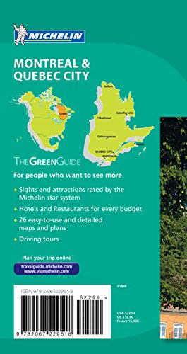 Michelin Green Guide Montreal & Quebec City: Travel Guide (Green Guide/Michelin) #TOP1