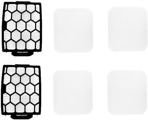 Kit de repuesto para piezas de aspiradora Shark LA300 LA301 LA302 LA322 LA502 XHF320 XFFK320, 2 filtros HEPA, 4 juegos de filtro de espuma y fieltro