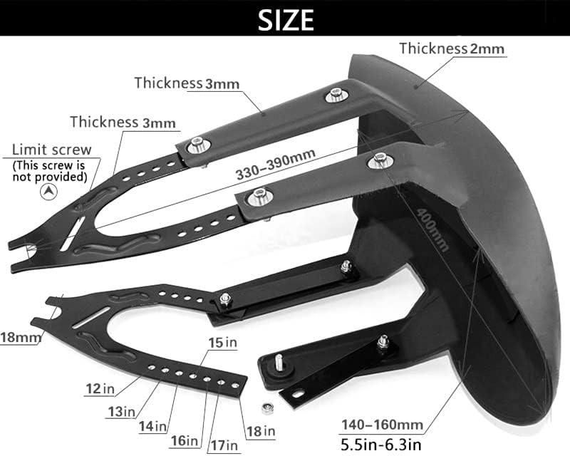 Miniatura 5 de Guardabarros para motocicleta cubierta para rueda de guardabarros para motocicleta guardabarros trasero soporte para motocross Benelli Tnt 125 135