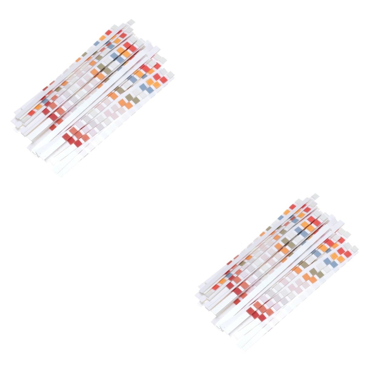 Mipcase 2sets Hot Tub Water Test Strips 14-in-1 Pool Ph Tester Hardness 50 Strips Ph Paper Portable 50pcs*2