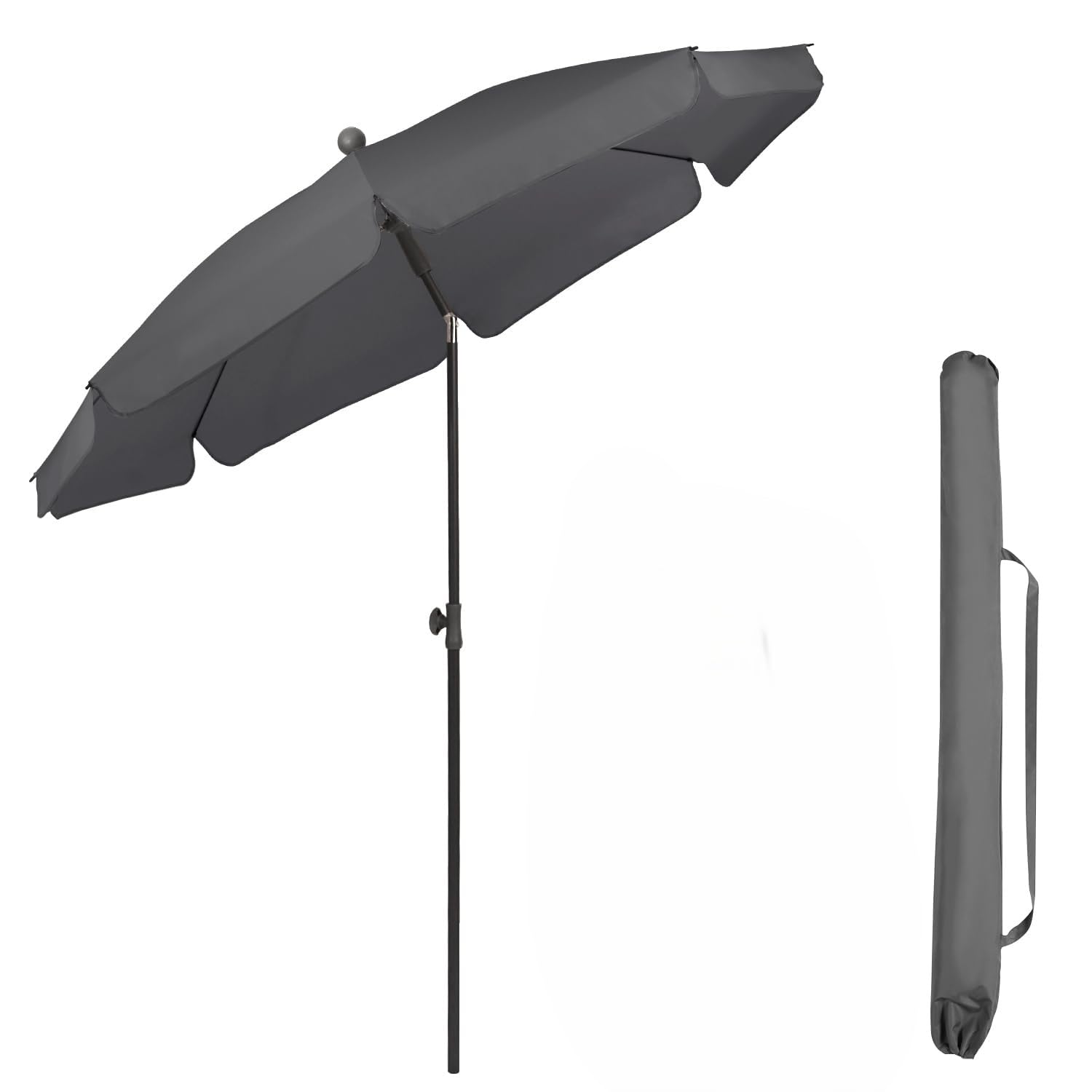 Sekey 2m Garden Parasol with Umbrella Cover - Adjustable and Portable Patio Umbrella for Beach, Garden, Pool, and Patio - UPF 50+ Sun Protection โ image 1