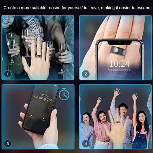 KIMISS R4 Smart Ring, Waterproof Ceramic NFC Ring for &, Advanced Circuit Structure, High Frequency Range, Quick Triggering, Sharing Cloud Information, No Battery Needed.
