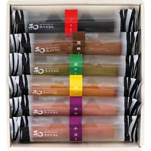 冬の贈り物お歳暮 和フィナンシェ6個入 井桁堂 小豆×2、ごま・黒糖・抹茶・柚子×各1