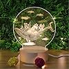 LWYNZ Exotische Usb Led Lichter Schlafzimmer Wal 3D Nachtlicht Dekoration Geschenk Kleine Tischlampe Kinderbeleuchtung Visuelles Licht Geschenk Lichter