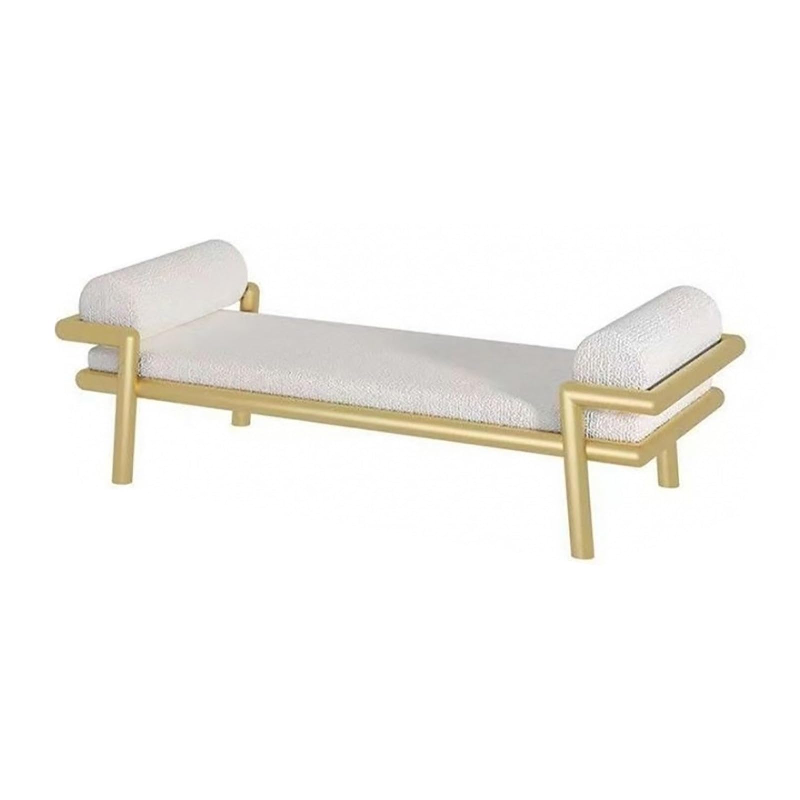 Banc de lit moderne pour le salon et le couloir avec repose-pieds