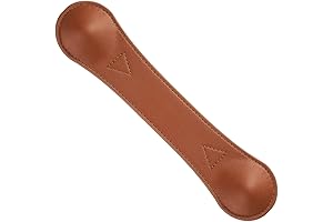 Transparent Textbook Weight, Heavy Genuine Leather Book Holder, Reading Weight with Paper Clip