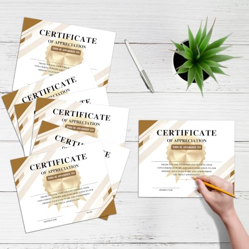 Image of Certificate of Appreciation -25pcs, Certificates of Recognition-A35