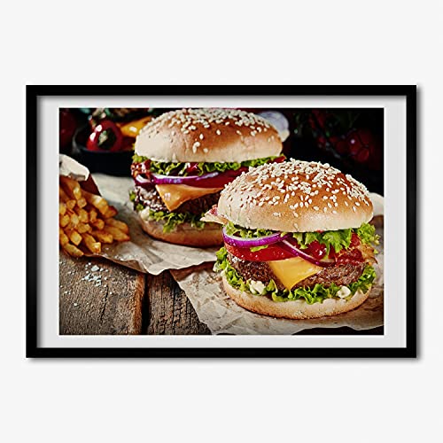 Photo Affiche Cadre 70x50 cm Tulup Tableau Moderne Peinture Cadre en Bois