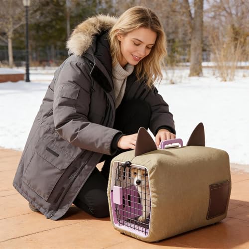 Housse de protection pour chenil d'intérieur en tissu imperméable résistant - 5
