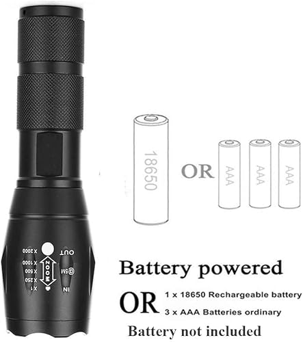 Miniatura 3 de Linternas UV recargables, linterna ultravioleta de 365 nm y 395 nm, doble fuente de luz UV, linterna de luz negra, antorcha 2 en 1 con zoom para