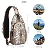 Wakasui Nahtloser Crossbody-Rucksack mit Blumenmuster, Mini-Rucksack, wasserabweisend, mit verstellbarem Brustgurt, Rucksack für Outdoor, Wandern, Radfahren, Sport #4