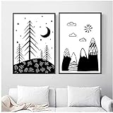 Material: lienzo, ecología, seguridad, impresión ecológica con tintas ecológicas, obras de arte modernas de alta definición, imágenes y fotos impresas en lienzo de alta calidad. Convenientemente, puede disfrutar de coloridas obras de arte.