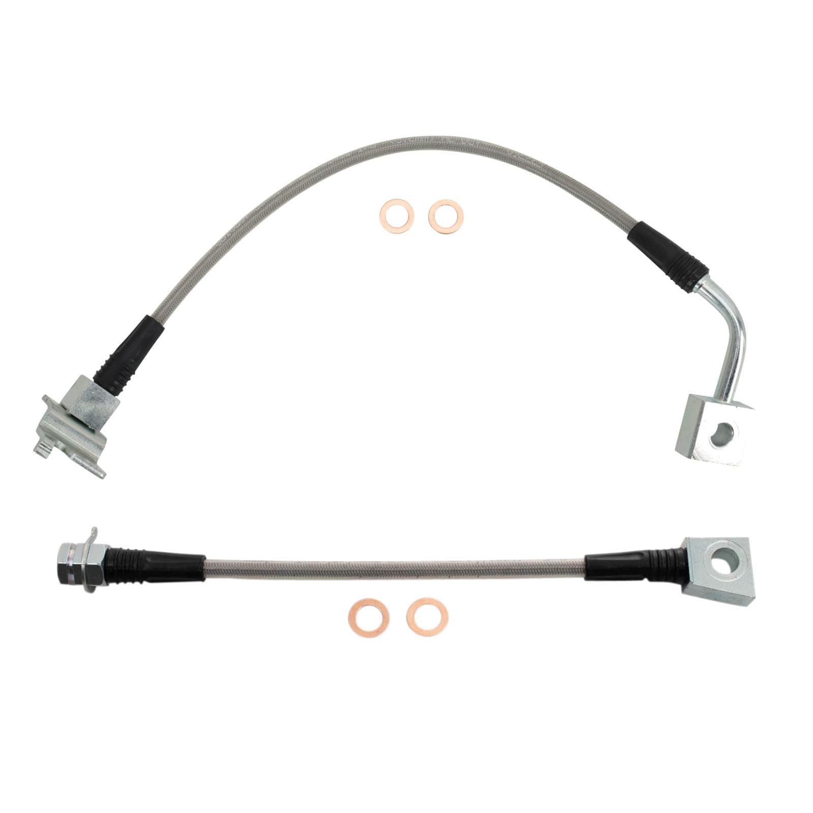 TRQ Rear Performance Brake Hose Set