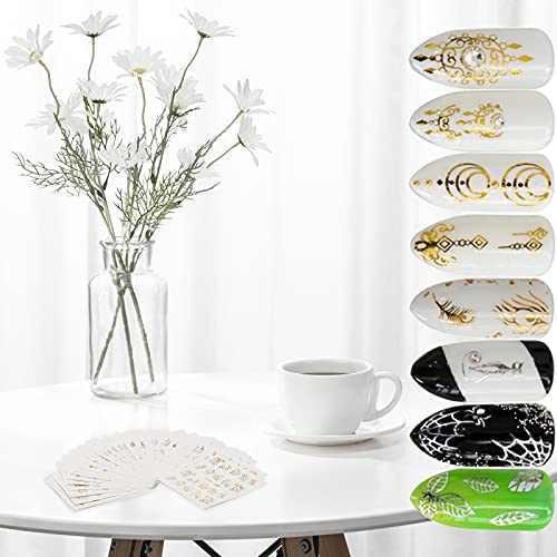 WIFUN 30PCS Nagelsticker, Fashion DIY Maniküre Nagel Kunst Sticker Wassertransfer, Art Design Nagel Aufkleber für… – Bild 8