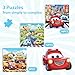 Magnetic Car Puzzles for Toddlers 3-5, 9-12-16 Pieces - Ages 4-6 - Educational Learning Toys for Boys & Girls