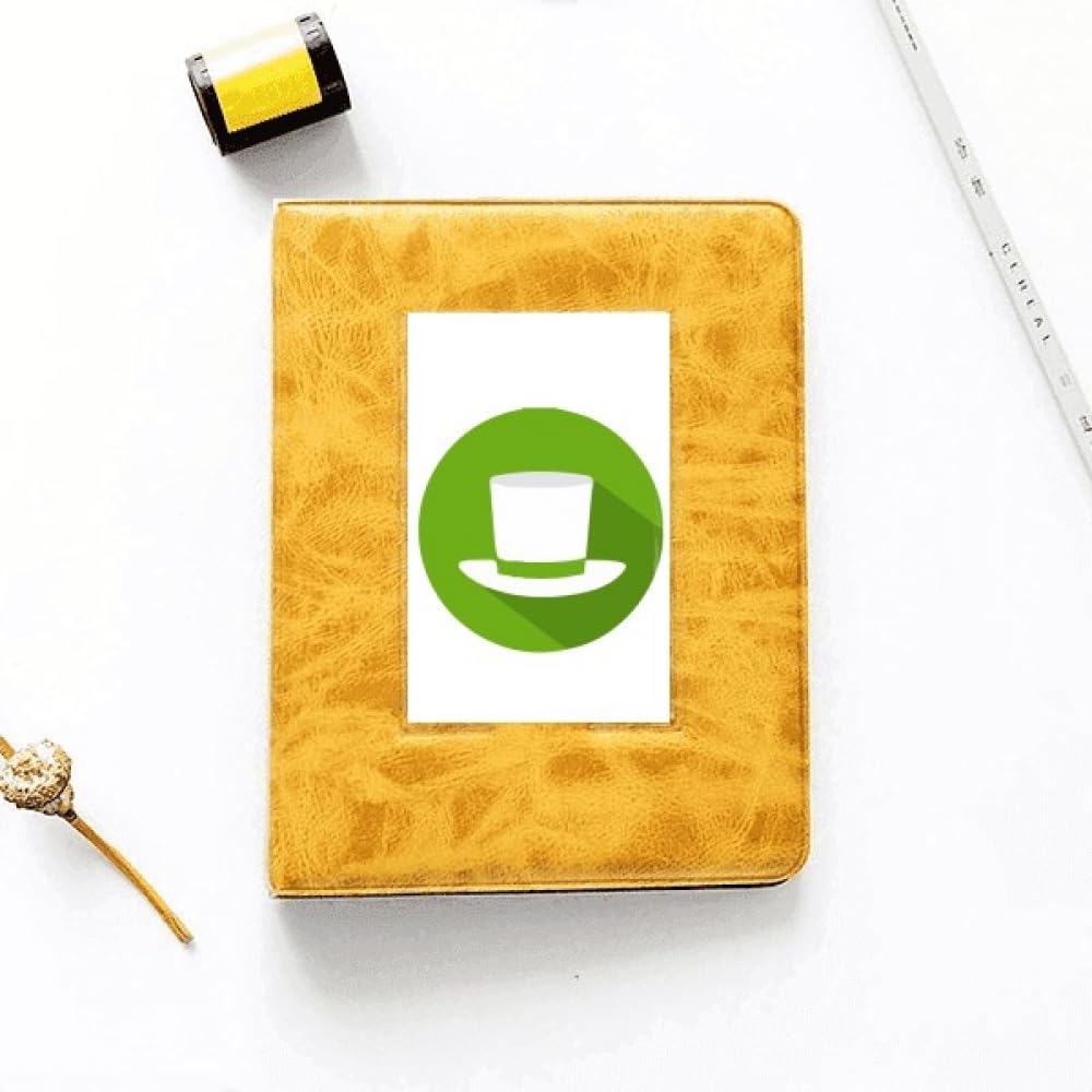 no/no Round Outline Green Hat Icon Photo Album Family Wedding Picture 4x6