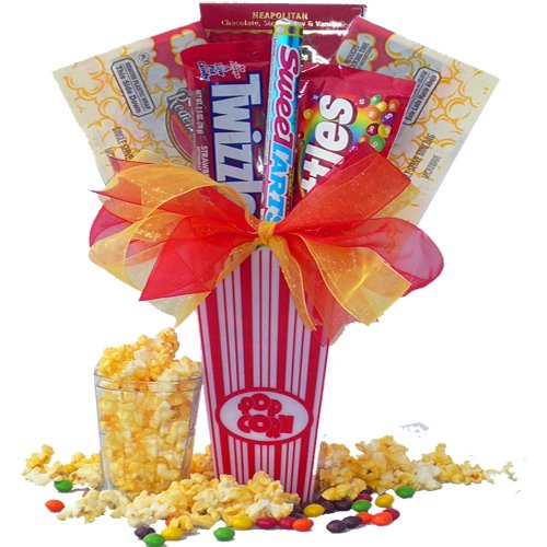 Art of Appreciation Gift Baskets Concession Stand Popcorn and Candy Gift Set