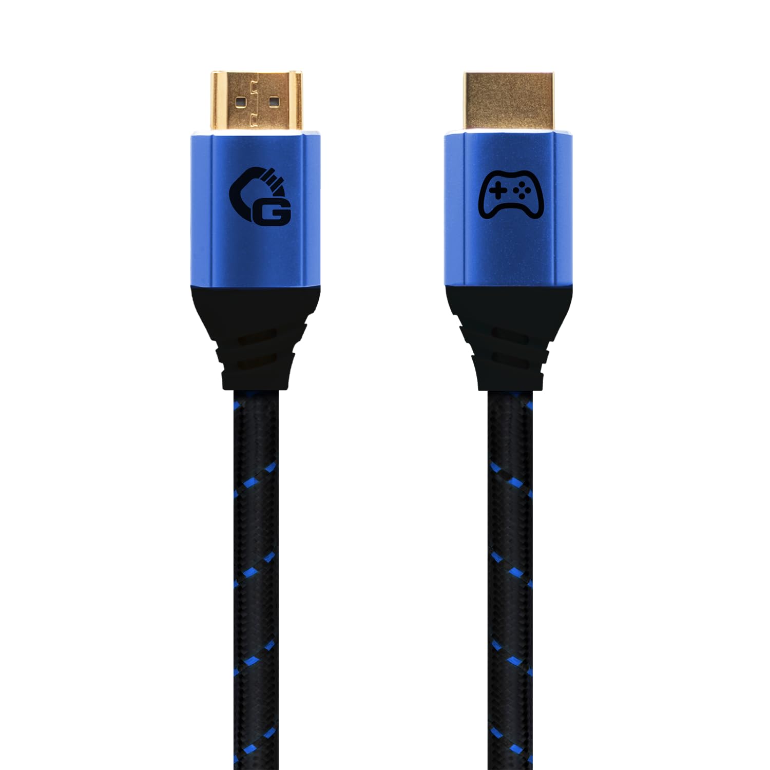 New Game Blue - Cavo HDMI 2.1b - Certificazione Ultra High Speed 8K@60Hz, eARC, ALLM, VRR, DSC - Compatibile con PS5, Xbox Series X/S, Nintendo Switch, PC - Nero - 1 pezzo