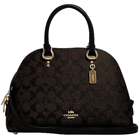 COACH Katy Satchel, Brown Black Cover